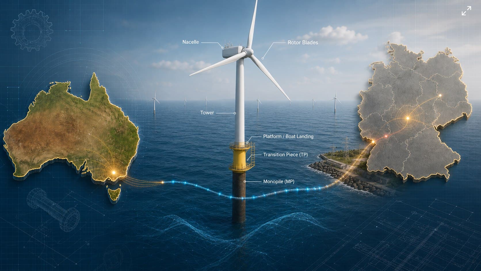 German-Australian offshore wind engineering interface